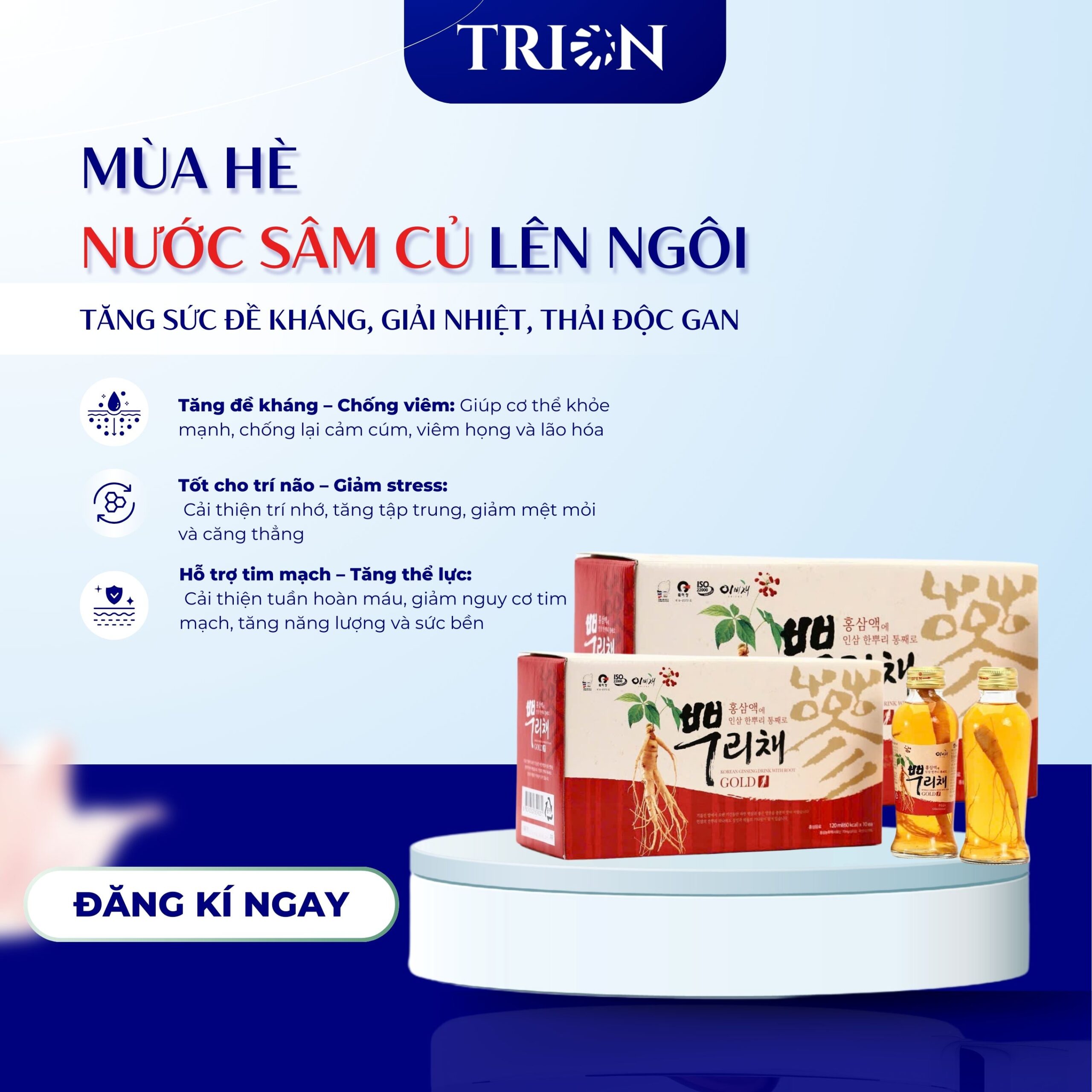 Nước hồng sâm có củ 